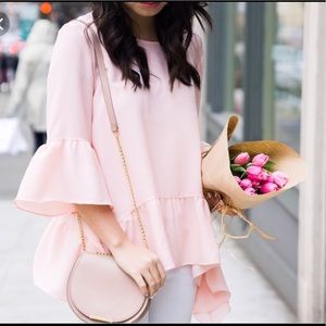 Gibson Ruffle Hem Top